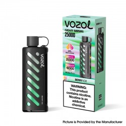 [Ships from EU Warehouse] Authentic VOZOL Gear Shisha 25K DTL Disposable Vape Kit - Berry Ice, 25,000 Puffs, 1000mAh, 5mg