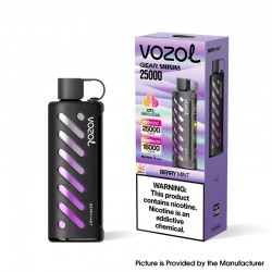 [Ships from EU Warehouse] Authentic VOZOL Gear Shisha 25K DTL Disposable Vape Kit - Berry Mint, 25,000 Puffs, 1000mAh, 5mg