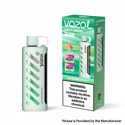 [Ships from EU Warehouse] Authentic VOZOL Gear Shisha 25K DTL Disposable Vape Kit - Watermelon Mint , 25,000 Puffs, 1000mAh, 5mg