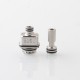 YFTK Sturdy MFG One Orion OneOrion Style RBA for LVE Orion ll / Orion II Pro - Silver, 3 x Airflow Pins 1.0, 2.5, 3.0mm
