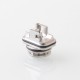 YFTK Sturdy MFG One Orion OneOrion Style RBA for LVE Orion ll / Orion II Pro - Silver, 3 x Airflow Pins 1.0, 2.5, 3.0mm
