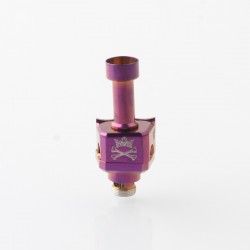 YFTK Monarchy Mobb TC Style RBA Bridge for Billet / BB / Boro Tank - Purple, 7 PCS Air Pins 1.0, 1.5, 2.0, 2.5, 3.0, 3.5, 4.0mm
