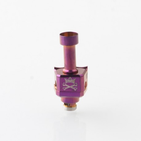 Monarchy Mobb TC Style RBA Bridge for Billet / BB / Boro Tank - Purple, 7 PCS Air Pins 1.0, 1.5, 2.0, 2.5, 3.0, 3.5, 4.0mm
