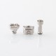 Monarchy Mobb TC Style RBA Bridge for Billet / BB / Boro Tank - Silver, 7 PCS Air Pins 1.0, 1.5, 2.0, 2.5, 3.0, 3.5, 4.0mm