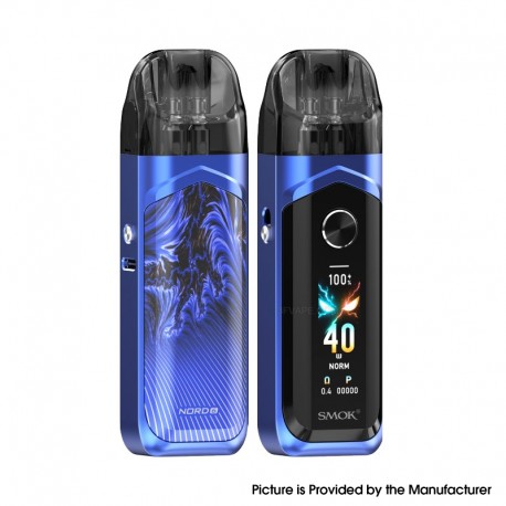 [Ships from Bonded Warehouse] Authentic SMOK Nord 6 80W Pod System Kit - Blue, 3800mAh, VW 5~80W, 5ml, 0.15ohm / 0.4ohm