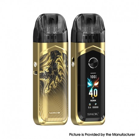 [Ships from Bonded Warehouse] Authentic SMOK Nord 6 80W Pod System Kit - Gold, 3800mAh, VW 5~80W, 5ml, 0.15ohm / 0.4ohm