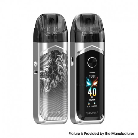 [Ships from Bonded Warehouse] Authentic SMOK Nord 6 80W Pod System Kit - Silver, 3800mAh, VW 5~80W, 5ml, 0.15ohm / 0.4ohm