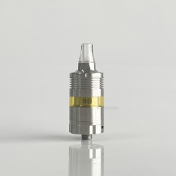 Rekavape BY-KA SE Nano Style Combi RTA Atomizer - Silver + Brown, 316SS + PEI, 3.5ml, Air Pins 1.2 / 1.4 / 1.7mm, 22mm