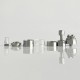 Rekavape BY-KA SE Nano Style Combi RTA Atomizer - Silver + Translucent, 316SS + PCTG, 3.5ml, Air Pins 1.2 / 1.4 / 1.7mm, 22mm