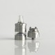 Rekavape BY-KA SE Nano Style Combi RTA Atomizer - Silver + Translucent, 316SS + PCTG, 3.5ml, Air Pins 1.2 / 1.4 / 1.7mm, 22mm