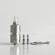 Rekavape BY-KA SE Nano Style Combi RTA Atomizer - Silver + Translucent, 316SS + PCTG, 3.5ml, Air Pins 1.2 / 1.4 / 1.7mm, 22mm