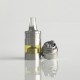 Rekavape BY-KA SE Style Combi RTA Atomizer - Silver + Brown, 316SS + PEI, 5.0ml, Air Pins 1.2 / 1.4 / 1.7mm, 22mm