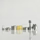 Rekavape BY-KA SE Style Combi RTA Atomizer - Silver + Brown, 316SS + PEI, 5.0ml, Air Pins 1.2 / 1.4 / 1.7mm, 22mm