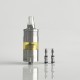 Rekavape BY-KA SE Style Combi RTA Atomizer - Silver + Brown, 316SS + PEI, 5.0ml, Air Pins 1.2 / 1.4 / 1.7mm, 22mm