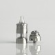 Rekavape BY-KA SE Style Combi RTA Atomizer - Silver + Translucent, 316SS + PCTG, 5.0ml, Air Pins 1.2 / 1.4 / 1.7mm, 22mm
