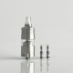 Rekavape BY-KA SE Style Combi RTA Atomizer - Silver + Translucent, 316SS + PCTG, 5.0ml, Air Pins 1.2 / 1.4 / 1.7mm, 22mm