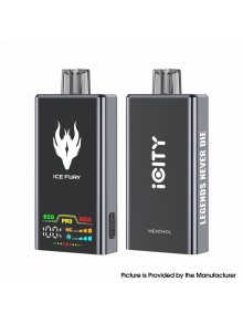 [Ships from Bonded Warehouse] Authentic iCity ICE FURY Disposable Vape Kit - Menthol, 900mAh, 26ml, 50mg, 40000 Puffs
