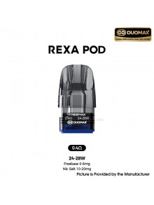 [Ships from Bonded Warehouse] Authentic FreeMax Rexa Series Pod Cartridge for Rexa S / Rexa SQ - DUOMAX 0.4ohm, 2.0ml (3 PCS)