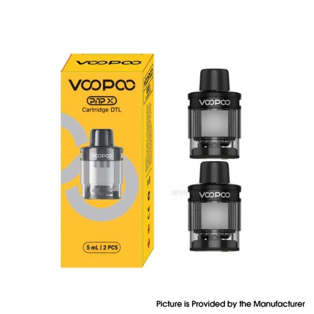 [Ships from Bonded Warehouse] Authentic Voopoo PnP X Pod Cartridge DTL for Drag S2 / Drag X2 - Black, 5ml, New Package (2 PCS)