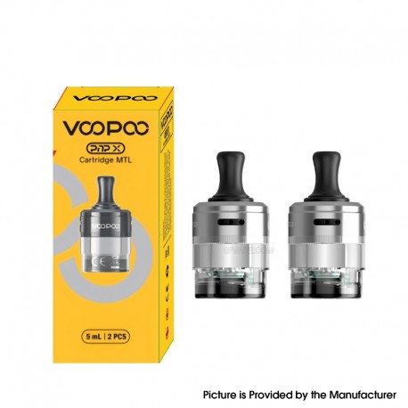 [Ships from Bonded Warehouse] Authentic Voopoo PnP X Pod Cartridge MTL for Drag S2 / Drag X2 - Silver, 5ml, New Package (2 PCS)