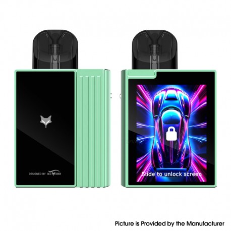 [Ships from Bonded Warehouse] Authentic Kumiho THOTH B Max Touch Screen Pod System Kit - Cyan, 1300mAh, 2ml, 0.6ohm