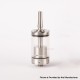 Rekavape Diplomat V1.5 Style MTL RTA Atomizer - Silver, 316SS + PC / PEI, 6.2ml, 3 PCS Air Pins:1.2, 1.5, 1.8mm, 23mm