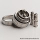 Rekavape Diplomat V1.5 Style MTL RTA Atomizer - Silver, 316SS + PC / PEI, 6.2ml, 3 PCS Air Pins:1.2, 1.5, 1.8mm, 23mm