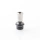 510 Drip Tip Set for RDA / RTA / RDTA Atomizer - Black, 4 PCS Mouthpieces (PEI + PEEK + White POM + Black POM)
