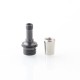 510 Drip Tip Set for RDA / RTA / RDTA Atomizer - Black, 4 PCS Mouthpieces (PEI + PEEK + White POM + Black POM)