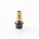 510 Drip Tip Set for RDA / RTA / RDTA Atomizer - Black, 4 PCS Mouthpieces (PEI + PEEK + White POM + Black POM)