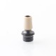 510 Drip Tip Set for RDA / RTA / RDTA Atomizer - Black, 4 PCS Mouthpieces (PEI + PEEK + White POM + Black POM)