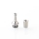 510 Drip Tip Set for RDA / RTA / RDTA Atomizer - Silver, 4 PCS Mouthpieces (PEI + PEEK + White POM + Black POM)