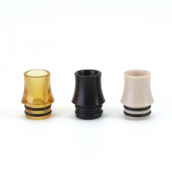 SXK Replacement 810 Drip Tip Set for SXK Style Rafi R RTA - Black + Brown + Beige, POM + PEEK + PEI (3 PCS)
