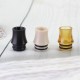 SXK Replacement 810 Drip Tip Set for SXK Style Rafi R RTA - Black + Brown + Beige, POM + PEEK + PEI (3 PCS)