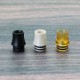 SXK Replacement 810 Drip Tip Set for SXK Style Rafi R RTA - Black + Brown + Beige, POM + PEEK + PEI (3 PCS)