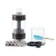 SXK Rafi-R Style RTA Rebuildable Tank Atomizer - Black, 4.0ml, Air Pins 1.0 / 1.2 / 2.0 / 2.5 / 3.0 / 3.5 / 4.0mm, 22mm
