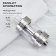 SXK Rafi-R Style RTA Rebuildable Tank Atomizer - Black, 4.0ml, Air Pins 1.0 / 1.2 / 2.0 / 2.5 / 3.0 / 3.5 / 4.0mm, 22mm