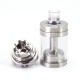 SXK Rafi-R Style RTA Rebuildable Tank Atomizer - Silver, 4.0ml, Air Pins 1.0 / 1.2 / 2.0 / 2.5 / 3.0 / 3.5 / 4.0mm, 22mm