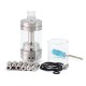 SXK Rafi-R Style RTA Rebuildable Tank Atomizer - Silver, 4.0ml, Air Pins 1.0 / 1.2 / 2.0 / 2.5 / 3.0 / 3.5 / 4.0mm, 22mm
