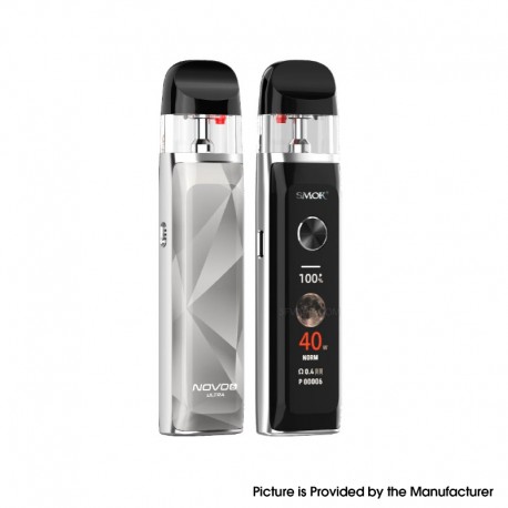 [Ships from Bonded Warehouse] Authentic SMOK Novo 6 Ultra 40W Pod System Kit - Silver, 1700mAh, 3ml, 0.4ohm / 0.8ohm