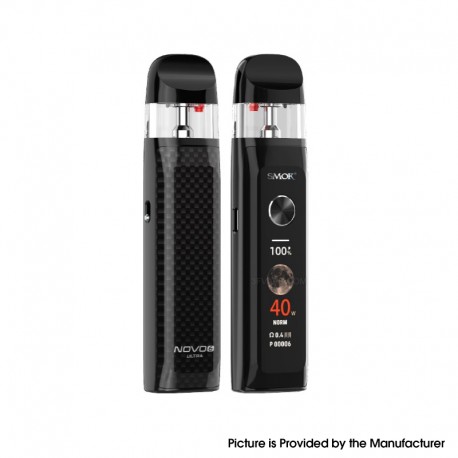 [Ships from Bonded Warehouse] Authentic SMOK Novo 6 Ultra 40W Pod System Kit - Black, 1700mAh, 3ml, 0.4ohm / 0.8ohm