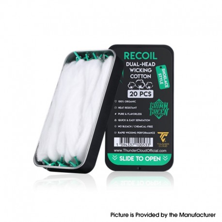 Authentic Thunder Cloud Recoil Pro Shoelace Cotton - Dual Head (20 PCS)