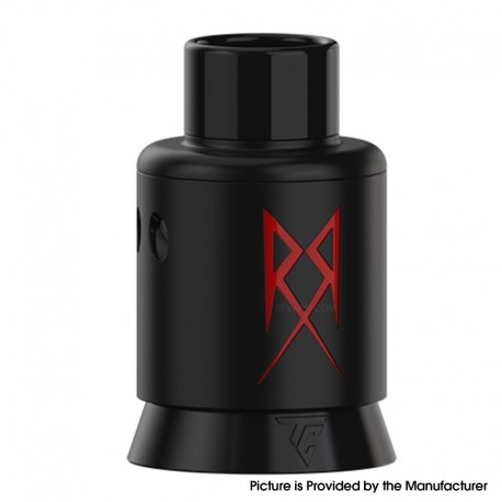 Authentic Thunder Cloud x GrimmGreen Recoil R3 RDA Atomizer - Red Black, BF Pin, 316SS Limited Edition, 24mm Diameter