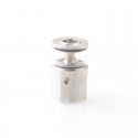 YFTK All in One Tank Cap 2.0ml for Flash e-Vapor V4.5S+ / V4.5 Style RTA - Silver, Upgrade Version