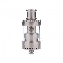 Authentic Thunderhead Creations Fog Rider RTA Atomizer - Silver, 2.5ml, 22mm Diameter