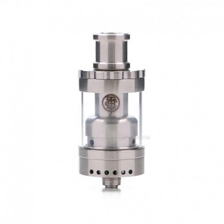 Authentic Thunderhead Creations Fog Rider RTA Atomizer - Silver, 2.5ml, 22mm Diameter