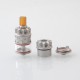 Rook Style RPGA Mesh / Cotton Deck RDTA Atomizer - Sandblasted Silver, 3ml, BF Pin, 22mm Diameter