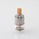 Rook Style RPGA Mesh / Cotton Deck RDTA Atomizer - Sandblasted Silver, 3ml, BF Pin, 22mm Diameter