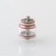 Rook Style RPGA Mesh / Cotton Deck RDTA Atomizer - Sandblasted Silver, 3ml, BF Pin, 22mm Diameter