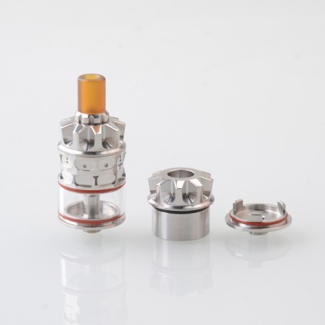 Rook Style RPGA Mesh / Cotton Deck RDTA Atomizer - Silver, 3ml, BF Pin, 22mm Diameter